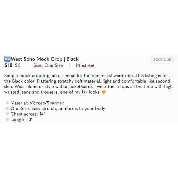 11thstreet | West Soho Mock Crop - Picture 8 of 8